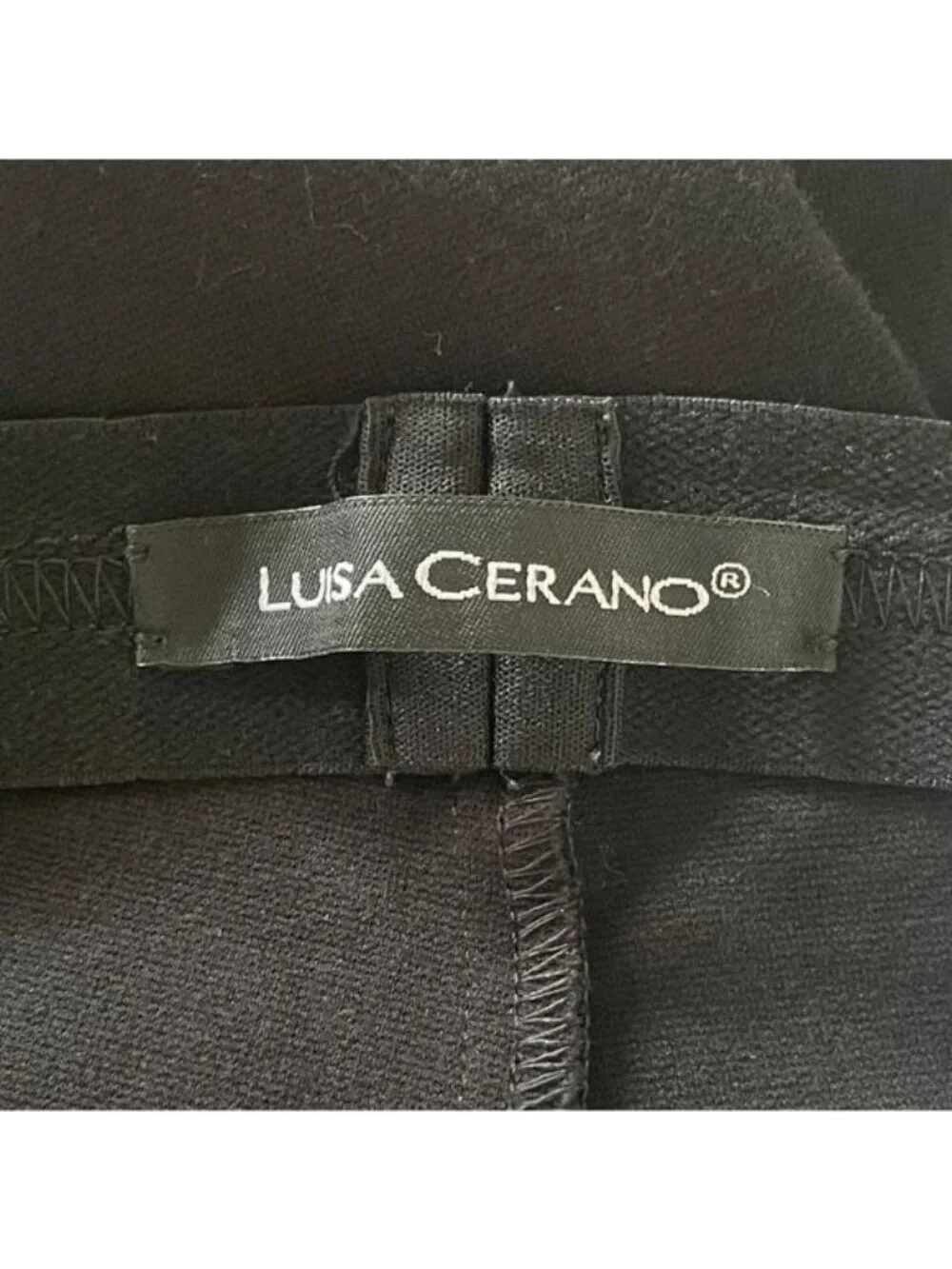Luisa Cerano Black faux leather style Legging Pants 10